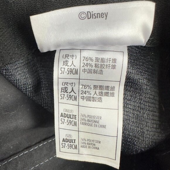 Disney Parks "The One & Only" Mickey Cap Adult  57-59 cm Gray Plaid - Picture 11 of 12